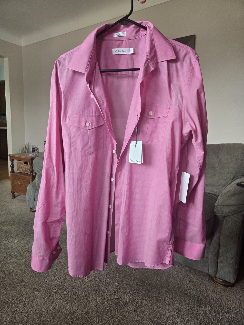 NWT Calvin Klein Roseline Dressy Blouse in Pink